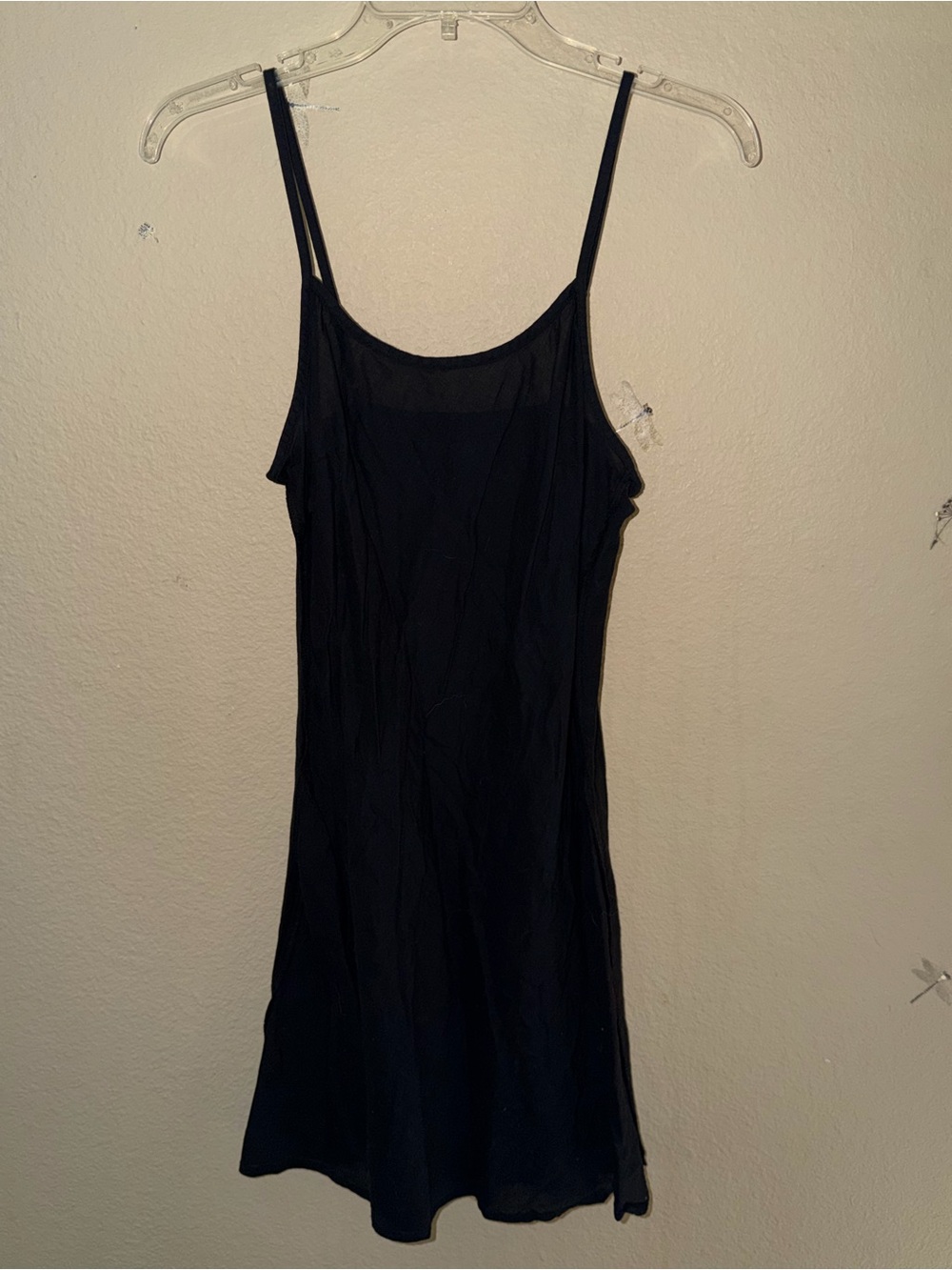Simple Black Slip Dress